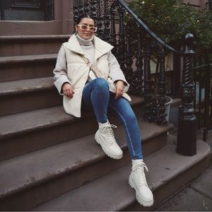 Beige Stradivarious Boots